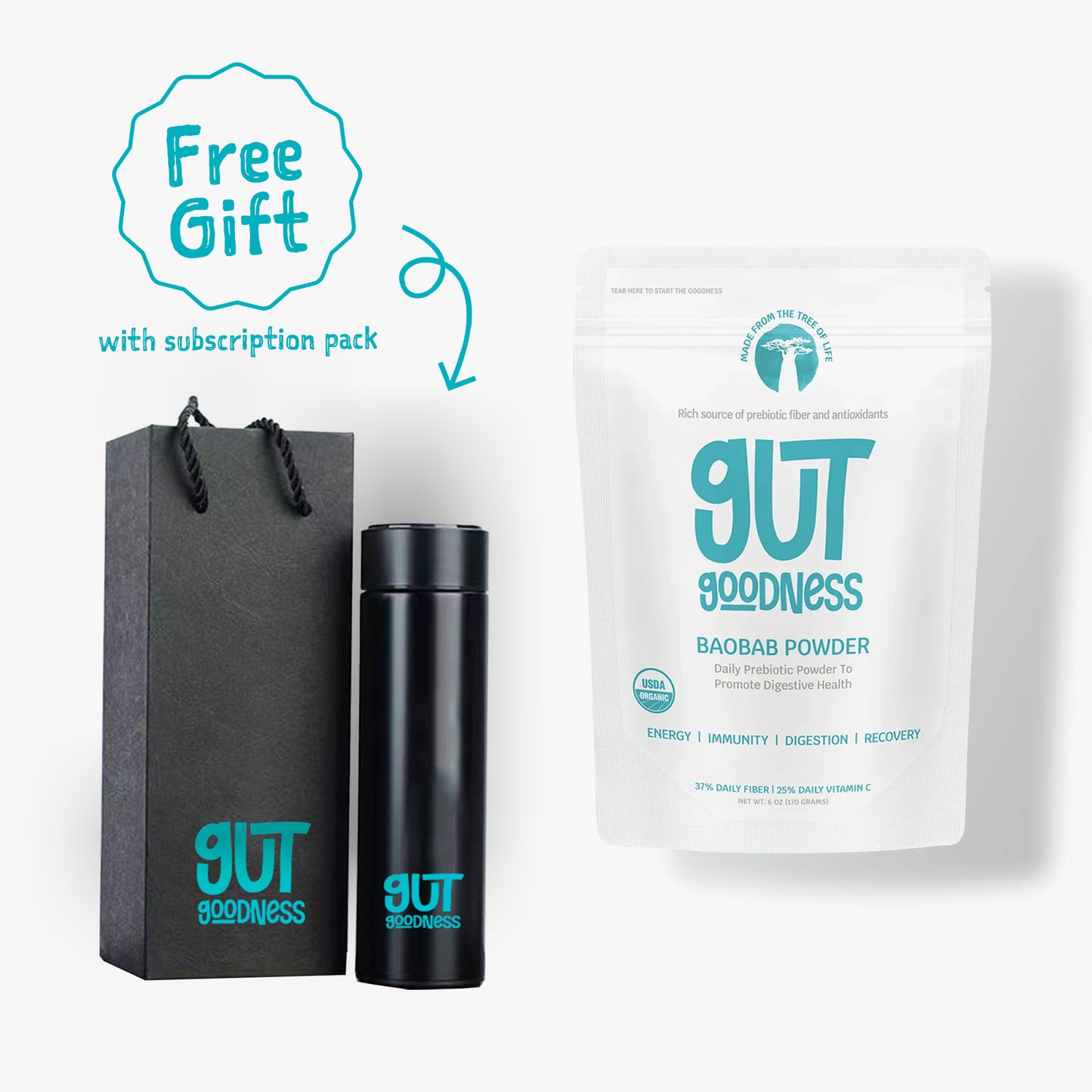Gut Goodness 6 oz Powder: Nourish Your Body Daily